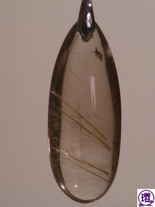 ⫷瓔寶閣⫸ C0075-金髮絲水晶墜 / 茶黃晶體 /  水晶墜子