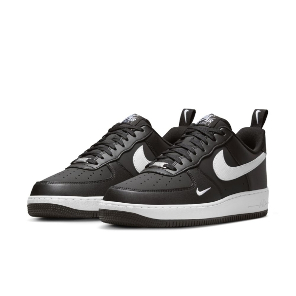 NIKE 休閒鞋 AIR FORCE 1 07 TECH ESS 黑白 小勾 復古 男 IR5599-001