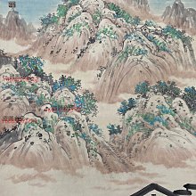 中国古美術・旧藏・近現代・吳冠中款・金箋・山水風景画・中堂掛軸・純手描き・書画 中国古美術・旧藏・近現代・吳冠中款・金箋・山水風景画・中堂掛軸・