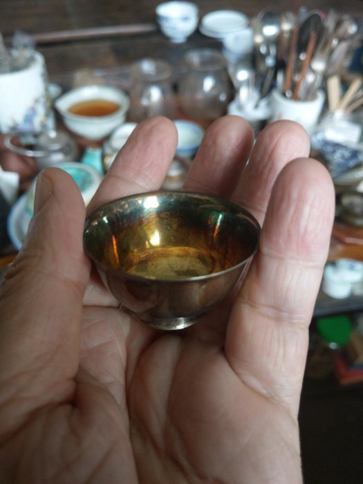 純銀杯　24KGP杯 純銀杯 24KGP杯 台灣出貨-銀杯子999純銀水杯九龍銀杯保溫杯