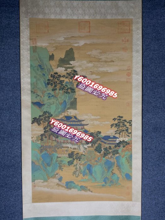 仇英（1505-1552），仙山樓閣圖，明代畫家，與沈周、文徵明、唐寅并稱
