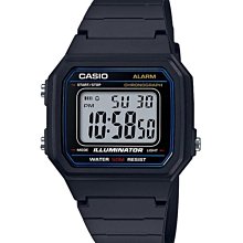台灣卡西歐公司貨【時間光廊】CASIO 卡西歐 鬧鈴/秒錶/計時 電子錶 W-217H-1A