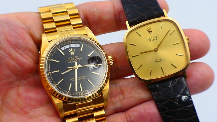 【美好時光】最便宜的男款金錶！ROLEX勞力士4114超薄手上鏈單錶美品勞服保養完成 （ 1803 18038考）