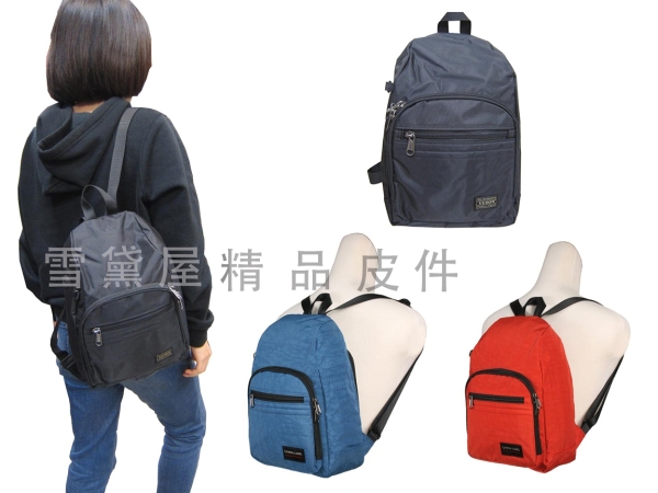 ~雪黛屋~YESON 後背包小型輕巧隱藏背面拉鍊主袋口MIT高單數防水超輕防水尼龍布耐磨耐承重量Y7201