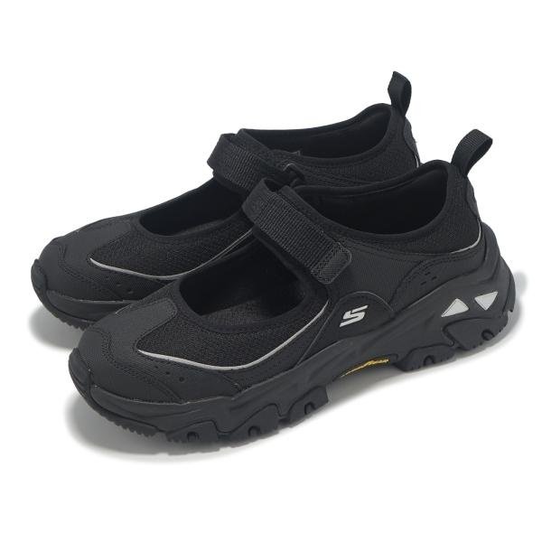 SKECHERS 黑色休閒鞋 涼鞋 瑪莉珍休閒鞋 180211BKSL