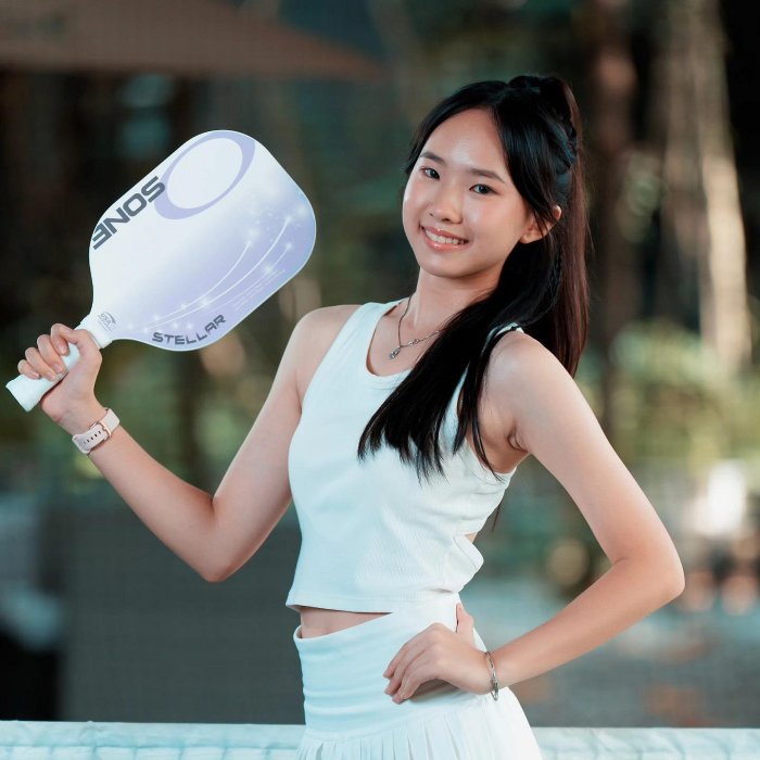 【曼森體育】OSONE STELLAR 匹克球拍 粉/紫/橘黃 200g超美 玻璃碳纖維 美國匹克球協會認證