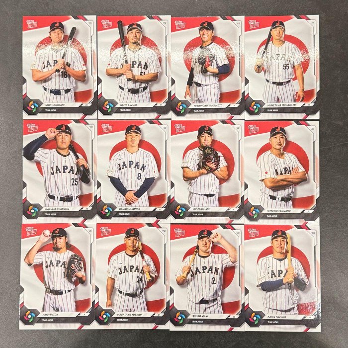 2026 Topps Now WBC Team Japan 日本武士隊大谷翔平山本由伸村上宗隆一