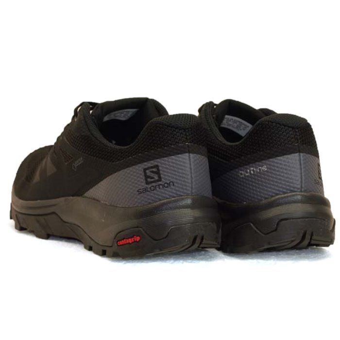 CodE= SALOMON OUTLINE GTX 防水登山野跑鞋(黑灰) 404770 索羅門避震