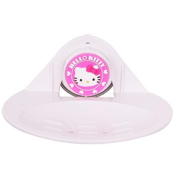 【震撼精品百貨】Hello Kitty 凱蒂貓~旋鈕吸盤式肥皂盤07882