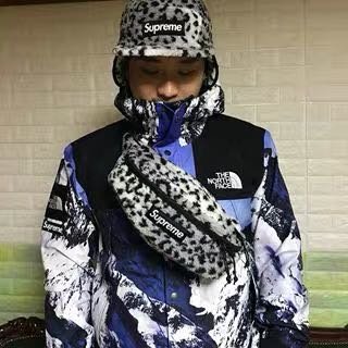 24H以内発送 完売品 17fw Leopard Fleece WaistBag FW17 Supreme