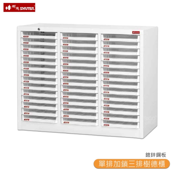 【SHUTER樹德】 A4X-342PK 單排加鎖三排樹德櫃 單排加鎖樹德櫃 資料櫃 檔案櫃 檔案櫃 置物櫃 公文櫃