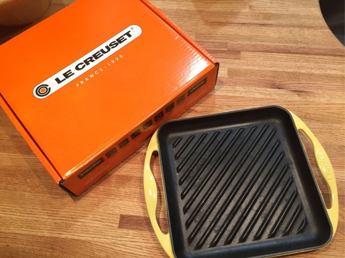 ［特價］LE CREUSET鑄鐵正方雙耳烤盤 24cm