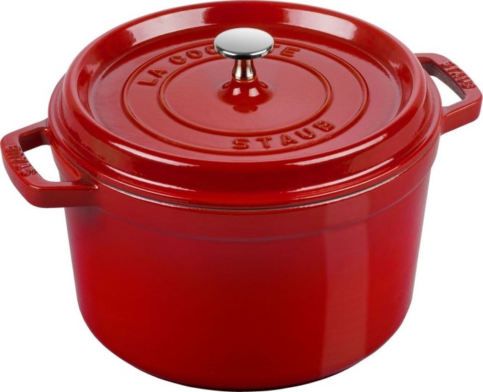 法國Staub La Cocotte 24cm 鑄鐵鍋加深鍋琺瑯鍋圓形湯鍋燉鍋多色