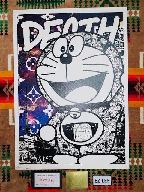 DEATH NYC 版畫哆啦A夢村上隆梵谷浮世繪系列| Yahoo拍賣