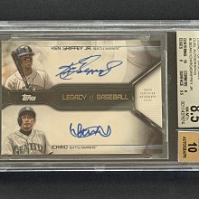 2019 Topps 小葛瑞菲 鈴木一朗 簽名 鑑定卡 BGS 8.5 AUTO 10