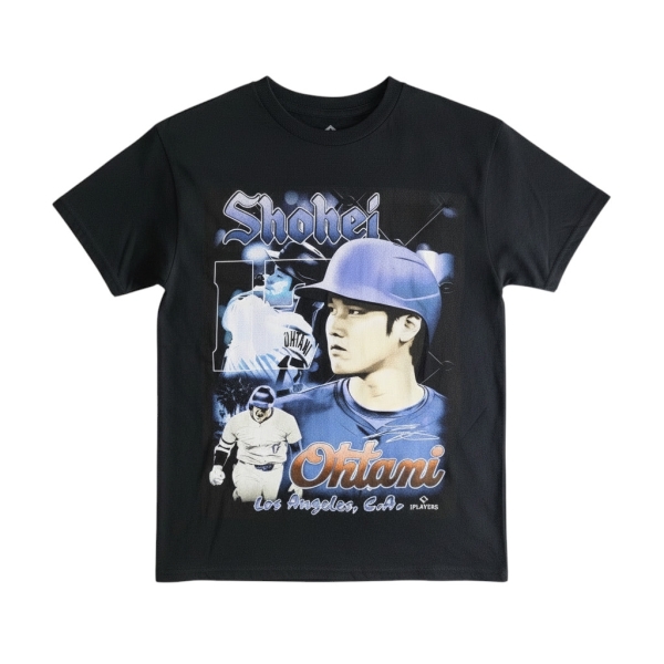 MITCHELL & NESS M&N MLB 短T 黑色 大谷翔平 PLAYER TEE 短袖 男 MLBOHT7002BK