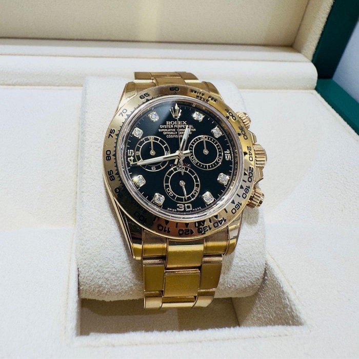 【JD高雄德興店】ROLEX 勞力士 Daytona 迪通拿 116508G 八鑽 停產黑面 全金款 全鏈帶 2021年
