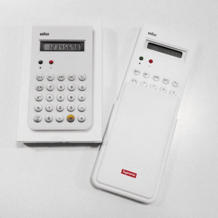 【Supreme x BRAUN】15AW ET66 CALCULATOR 電卓 Supreme Braun ET66 Calculator (FW15)