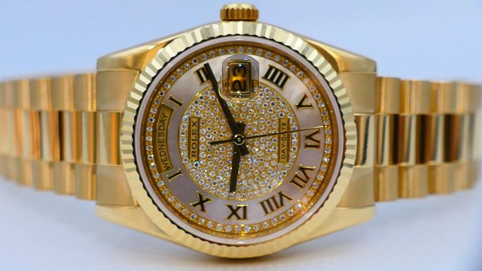 【美好時光】ROLEX勞力士 118238原裝滿天星釋出!單錶一只RSC洗油保養完成( 128238 18238參考)