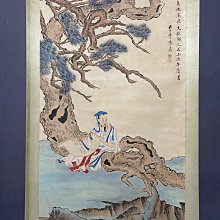 op-77 畫家：張大千四尺中堂畫人物畫手繪畫畫工精細。材質：宣紙2 加