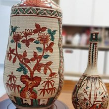 嚴選日本江戶時期青木木米初代作品，200年古董花瓶，底部手寫“木米造
