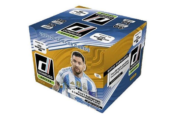 【藏卡閣】2025-26 Donruss FIFA World Cup足球世界杯之路杜蕾斯hobby全新未拆盒卡每盒1張簽名拼Kaboom Messi 哈蘭德