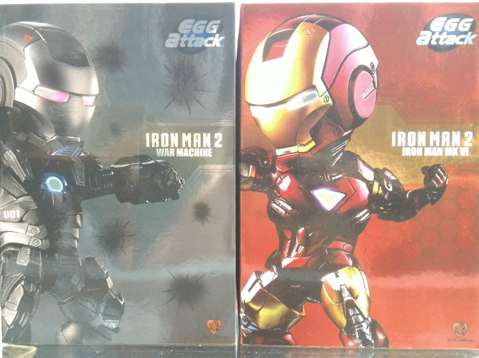 EGG Attack MARK 6 Q版鋼鐵人II 馬克6 MK VI + 戰爭機器WAR MACHINE 全