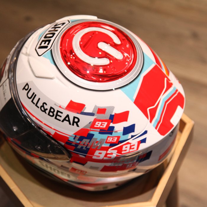 已售出日本製SHOEI Z-7 MARQUEZ POWER UP! TC-1 Z7 彩繪全罩式安全帽XL