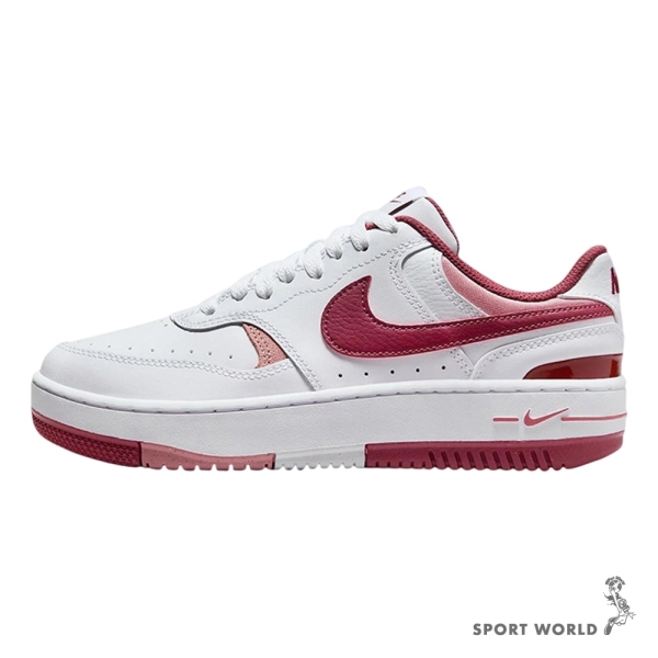 Nike 休閒鞋 女鞋 Gamma Force 白紅【運動世界】FQ8877-100