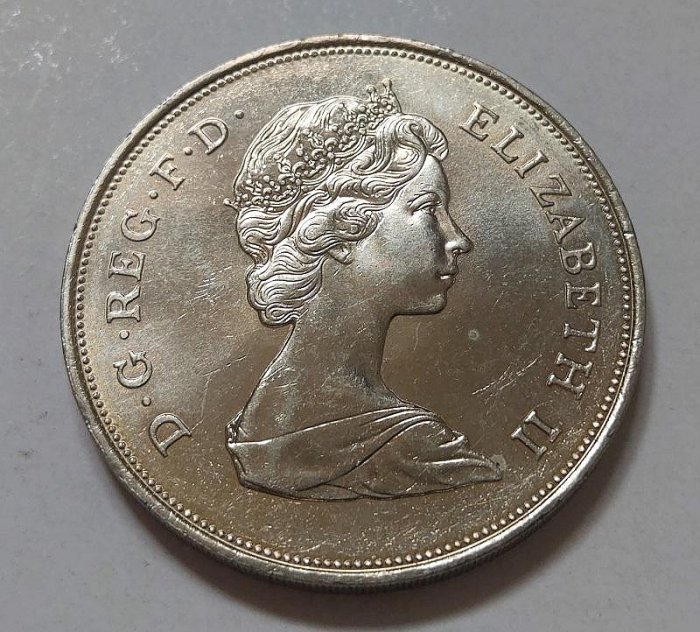 1980 年英國伊莉莎白2世Elizabeth 王太后誕辰80週年25 New Pence 紀念