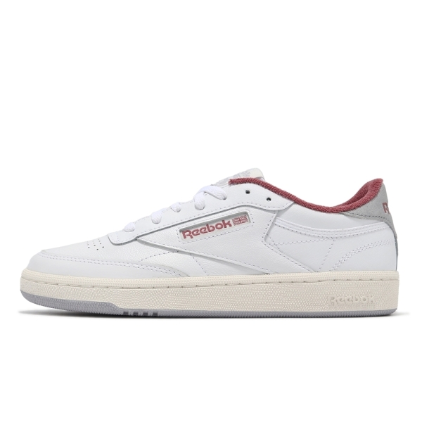 REEBOK 休閒鞋 CLUB C 85 白紅 女段男尺 版型偏小 100033087