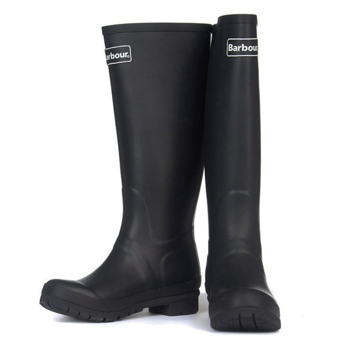 英國Barbour】Abbey Black黑色女款威靈頓經典便靴雨靴雪靴長靴雨鞋橡膠
