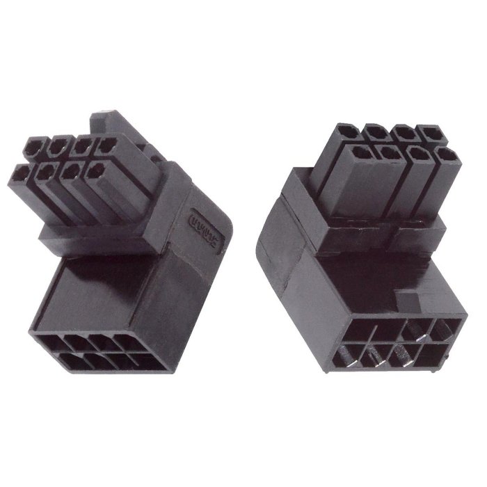 (1組有2個方向) ATX 8Pin轉接頭 ATX 8P公對母 90度 GPU顯卡電源轉接彎頭 PW-027-8P