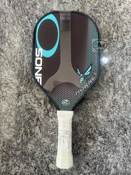 【曼森體育】OSONE HORNET TEAL 匹克球拍 黑藍 235g 玻璃碳纖維 美國匹克球協會認證