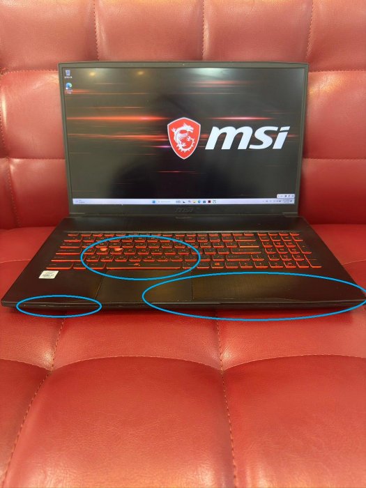 【艾爾巴二手】MSI GF75 i7-10750H 16G 256G+1TB 17吋 黑 #筆電#中壢店 61809