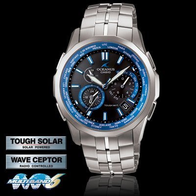 金台鐘錶】CASIO卡西歐太陽能電波錶三年保固(台灣公司貨) OCEANUS OCW