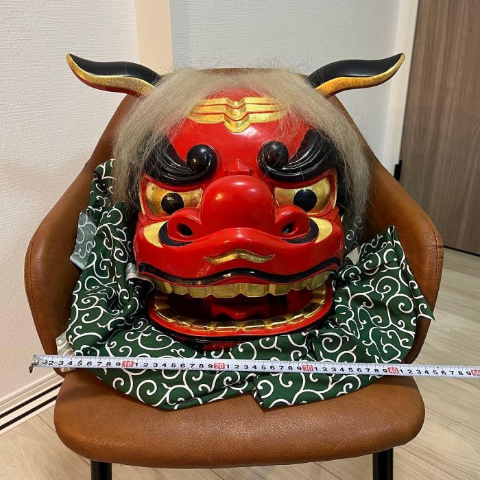 お正月前SALE】獅子舞獅子頭石岡木雕置物古美術神樂木製木雕| Yahoo拍賣