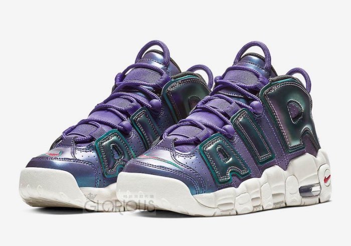NIKE AIR MORE UPTEMPO GS 紫女段922845-500 變色大A【GLORIOUS代購