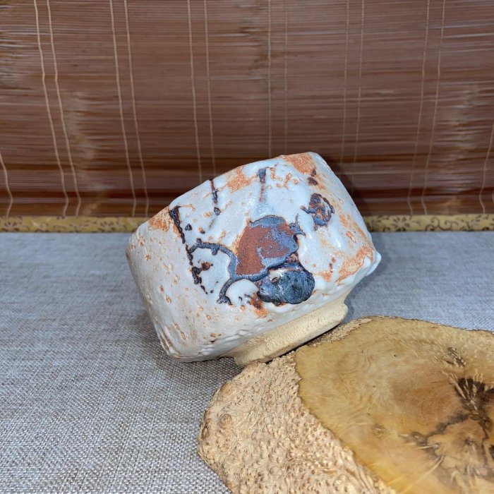 日本志野燒抹茶碗陶祖二十七代加藤正宣作品-【稱心如意】 | Yahoo拍賣