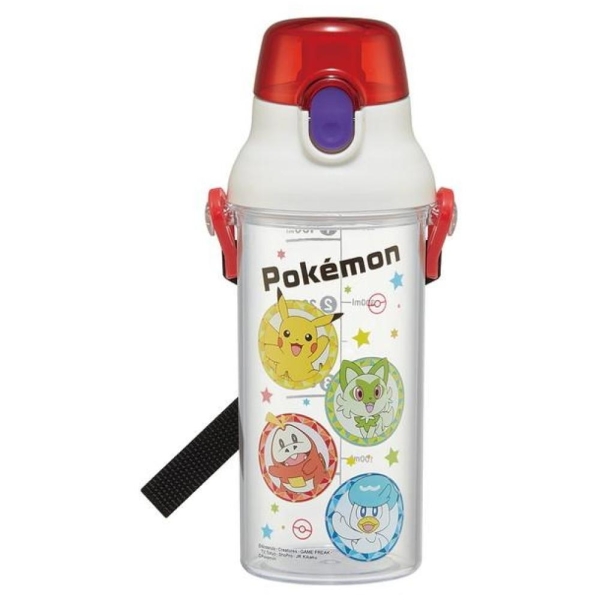【震撼精品百貨】神奇寶貝 Pokemon~Pokemon GO精靈寶可夢 塑膠彈蓋直飲水壺480ML-有刻度*65277