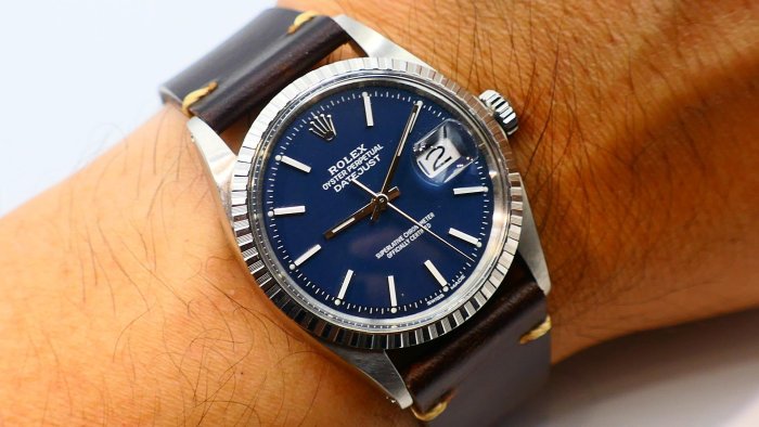 【美好時光】罕見特殊靛藍色面!ROLEX勞力士經典款1603自動上鏈1570機芯 ( 1601 16014 16234等參考)