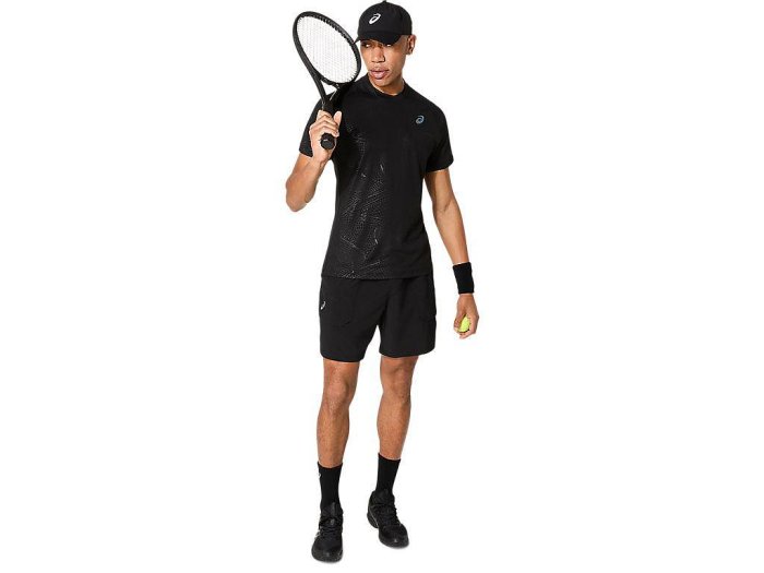 【曼森體育】ASICS 亞瑟士 7吋平織 短褲 男款 ACTIMOTION 海外版 網球短褲 黑