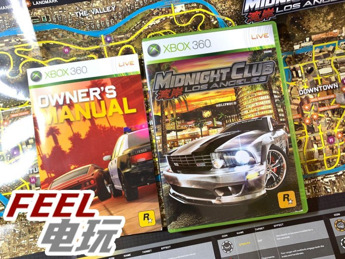 XBOX360 XBOXONE one xsx 灣岸 午夜俱樂部 港版正版光盤帶海報*