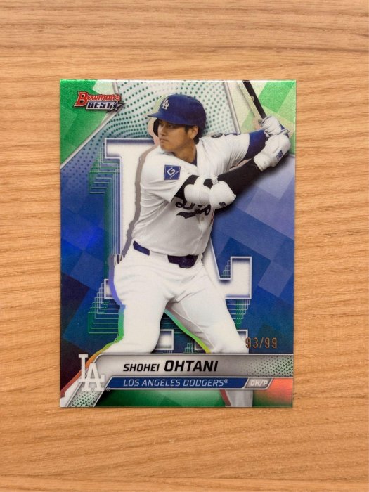 蒐卡】大谷翔平限量99 Shohei Ohtani Green Refractor 2025 Bowman