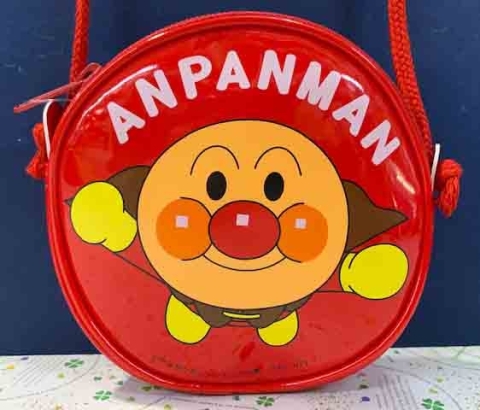【震撼精品百貨】麵包超人 Anpanman~麵包超人兒童用防水皮質斜背包-紅#01086
