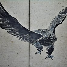 徐悲鴻　肉筆掛軸　雄鷹 徐悲鴻 肉筆掛軸 雄鷹 - メルカリ