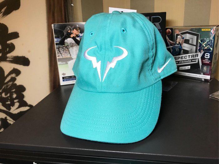 全新 已絕版 Nike Rafael Nadal 納達爾 網球帽 Heritage86 DriFit 850666-392 可調整帽帶 青色