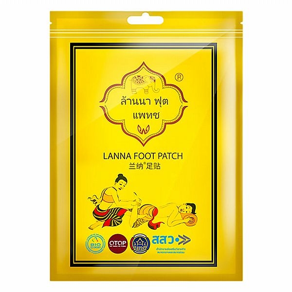 泰國 LANNA 蘭納 足貼(10片入)【小三美日】 DS018586 放鬆 舒緩 足部 腳底 小腿