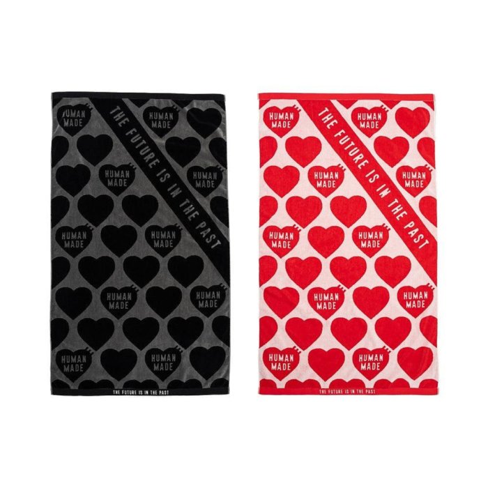 日貨代購CITY】2024SS HUMAN MADE BLANKET TOWEL 愛心毛巾滿版海灘巾