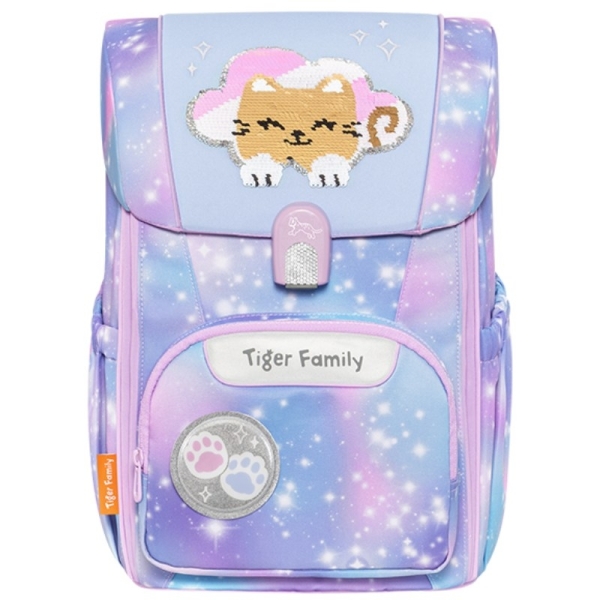 *Tiger Family 飛躍超輕量護脊書包(摺疊版)-雲朵小貓
